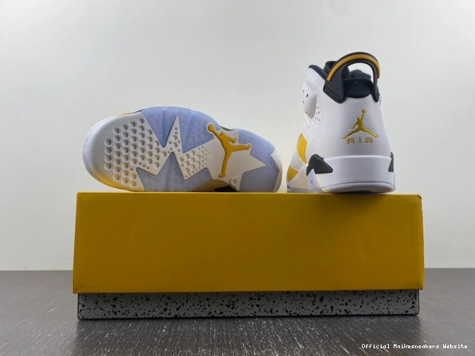 Official Maikesneakers Yellow Jordan 6 Air Ochre CT8529-170 0714
